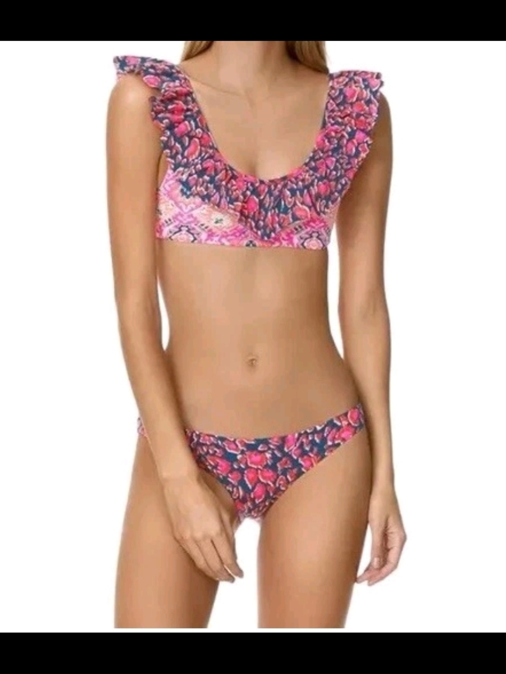 Maaji You're So Lucky ruffle reversible bikini Set Size S